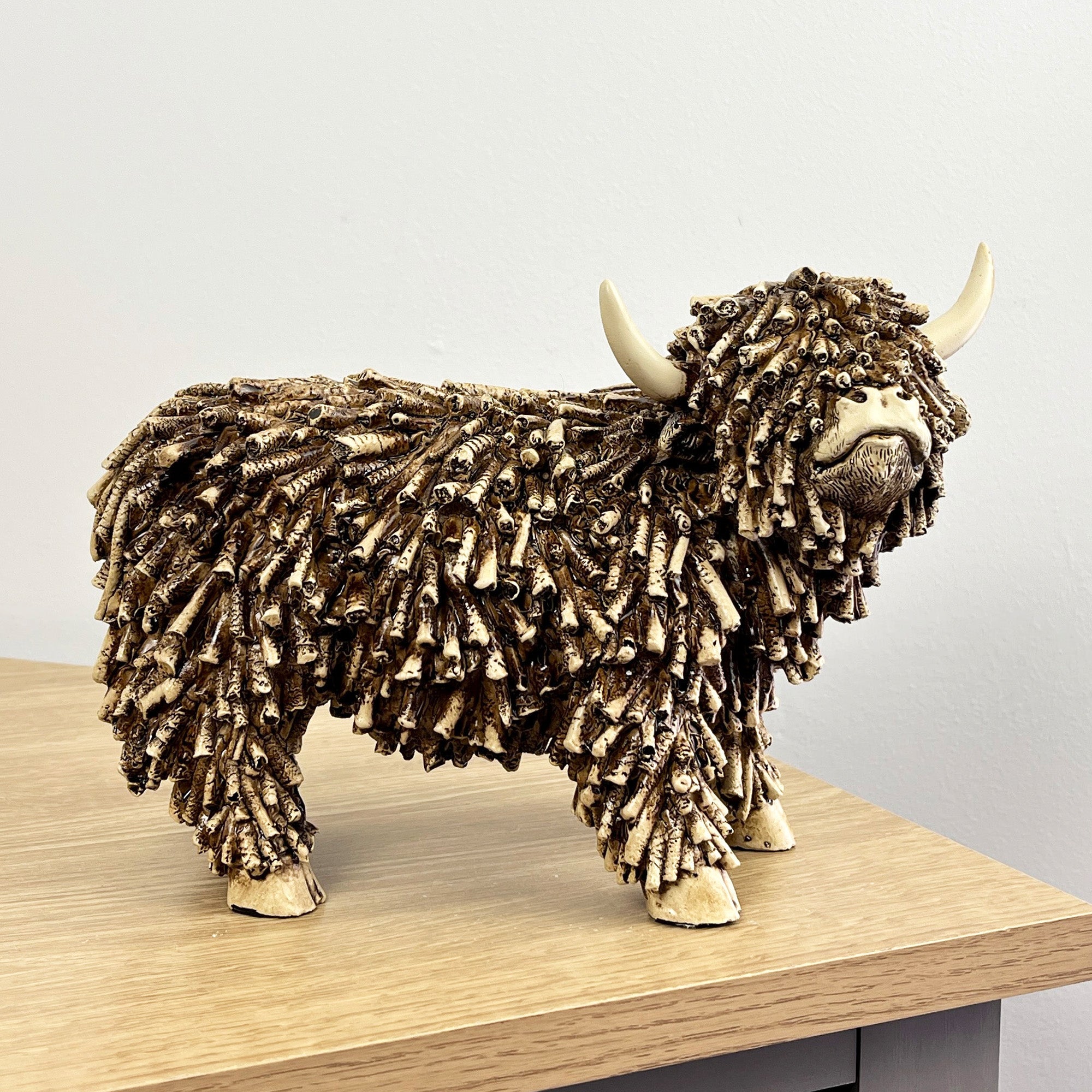 25cm Large Highland Cow Ornament / Figurine - Resin
