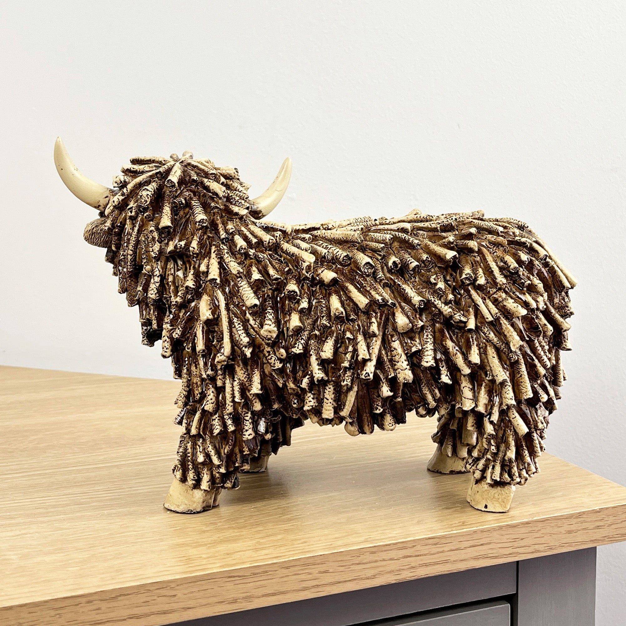 25cm Large Highland Cow Ornament / Figurine - Resin