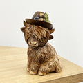 12cm Hector The Highland Cow Ornament / Figurine – Resin
