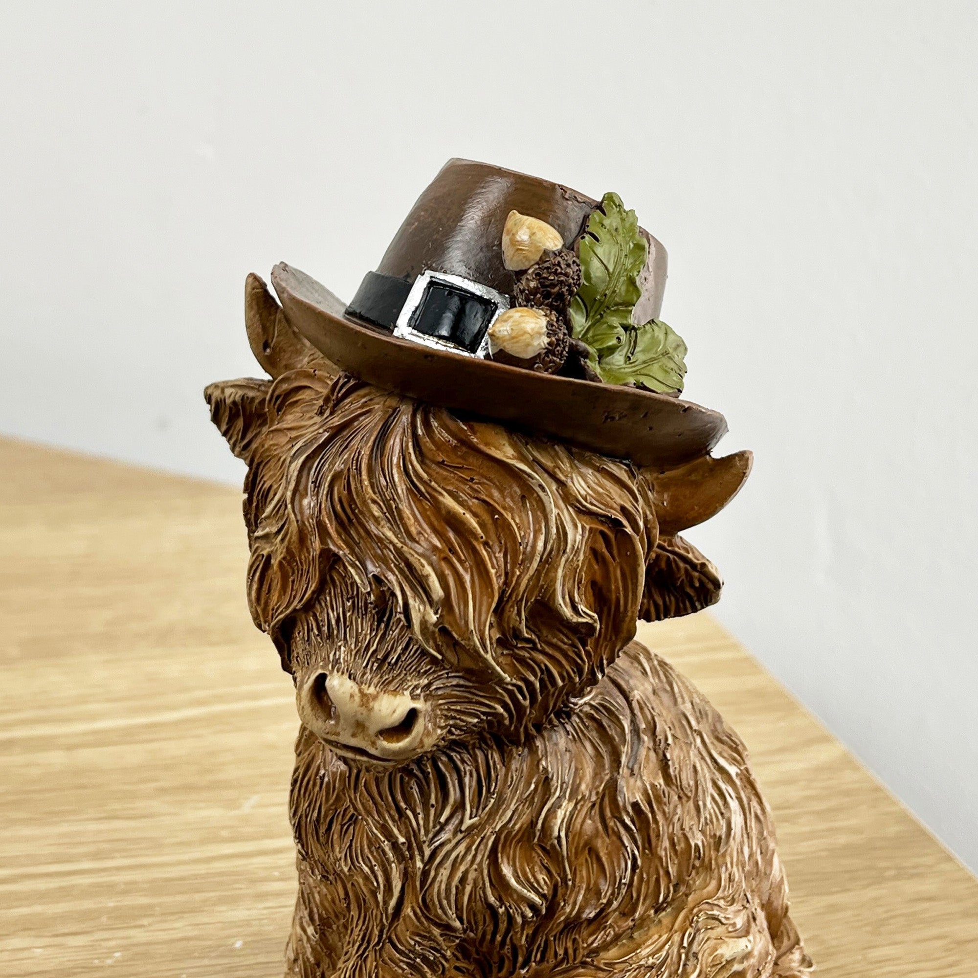 12cm Hector The Highland Cow Ornament / Figurine – Resin