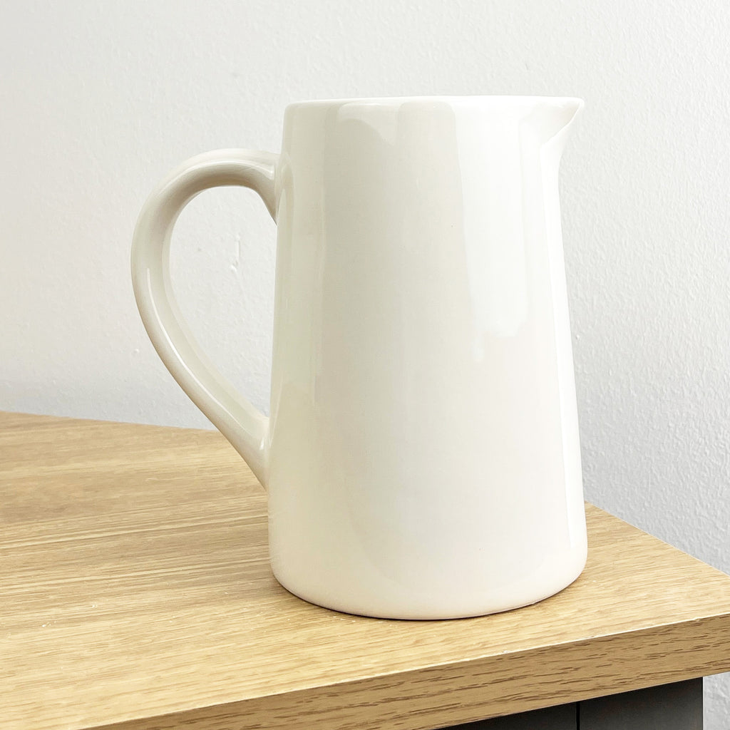 900ml White Highland Cow Utensil Storage Pot Jug - Ceramic