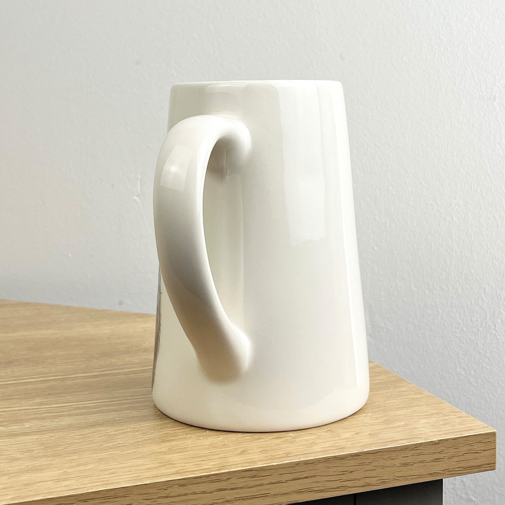 900ml White Highland Cow Utensil Storage Pot Jug - Ceramic