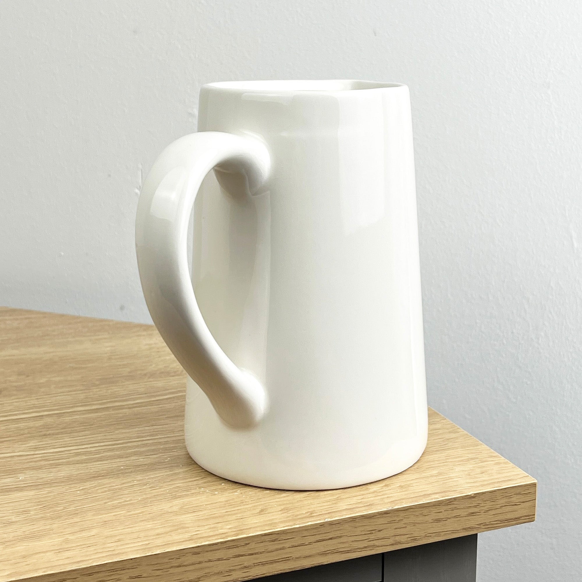 900ml off-White Heart ❤️ Utensil Storage Pot Jug - Ceramic