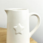 900ml off-White Star ⭐ Utensil Storage Pot Jug - Ceramic
