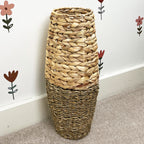 45cm Large Woven Seagrass Floor Standing Vase