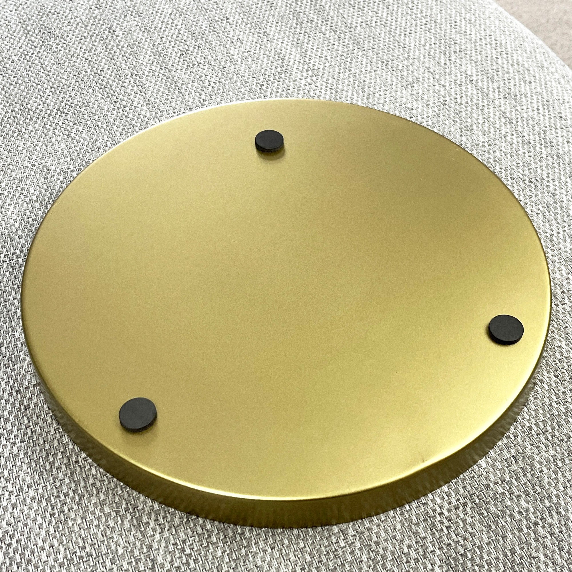 32cm Metal Decorative Tray - Floral Peacock Design