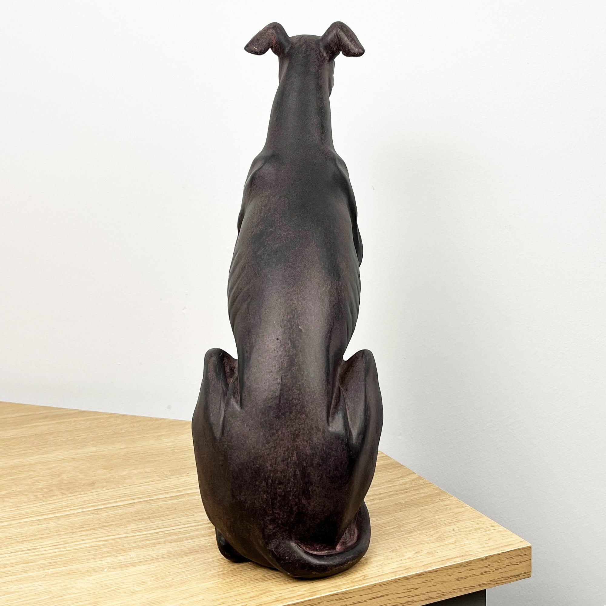 29cm Large Sitting Greyhound Ornament - Resin