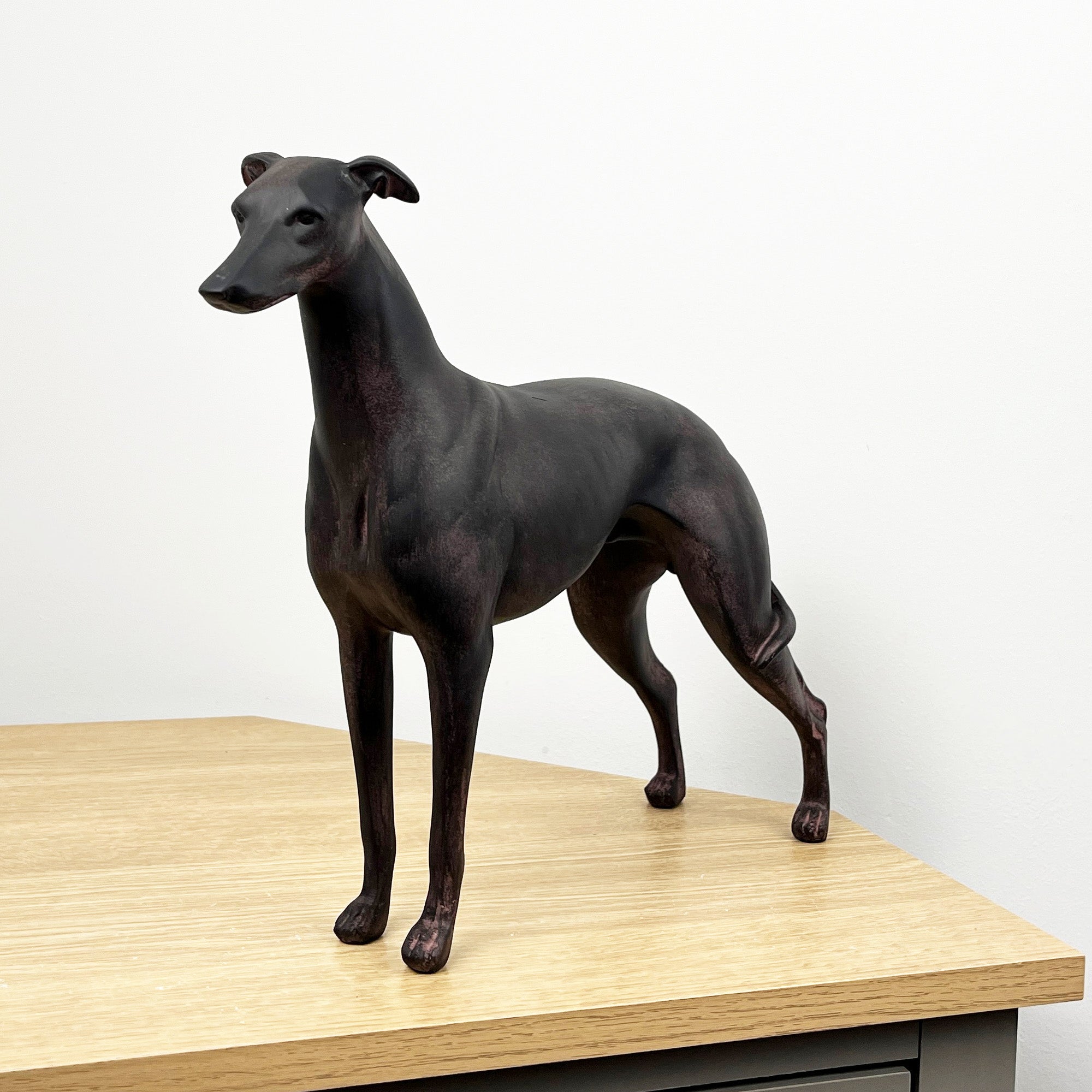 35.5cm Large Standing Greyhound Ornament - Resin