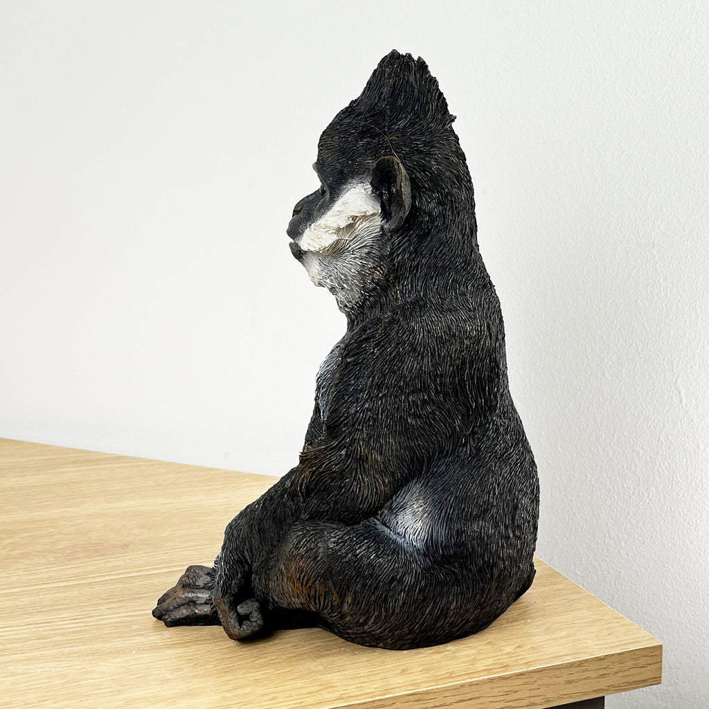 25.5cm Tall Bearded Monkey Ornament - Resin