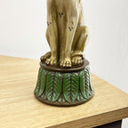 Set of 2 Leopard Candle Stick Holders - Resin
