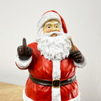 20cm Up Yours Middle Finger Santa Ornament - Resin