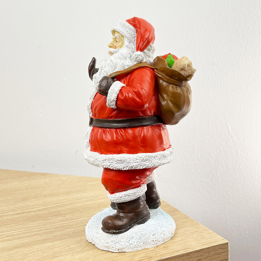 20cm Up Yours Middle Finger Santa Ornament - Resin