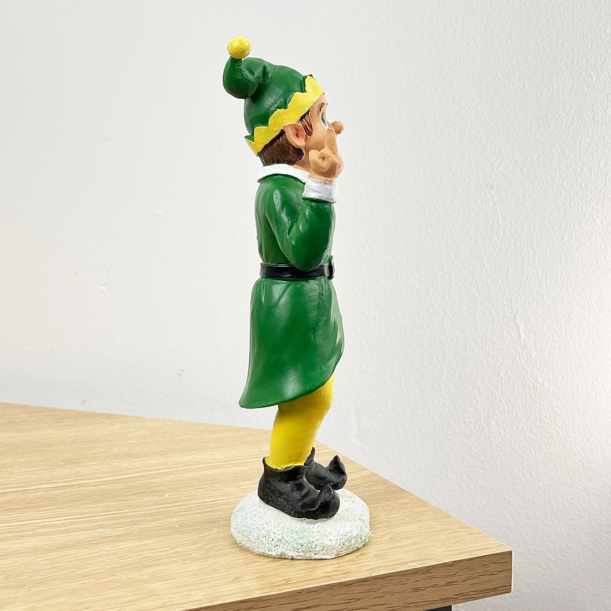 20.5cm Up Yours Middle Finger Christmas Elf Ornament - Resin