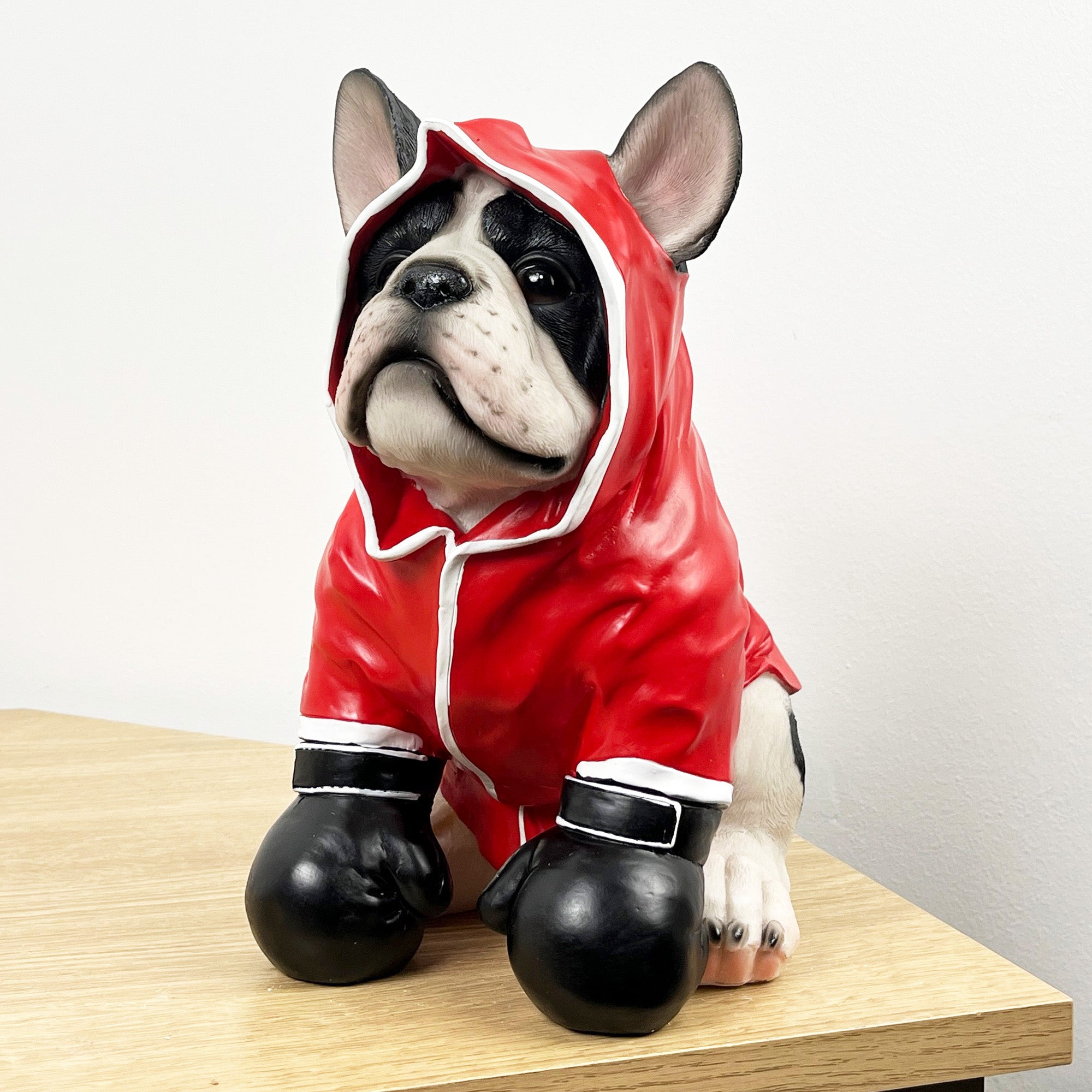 26.5cm Tall Red Boxer French Bulldog Ornament - Resin