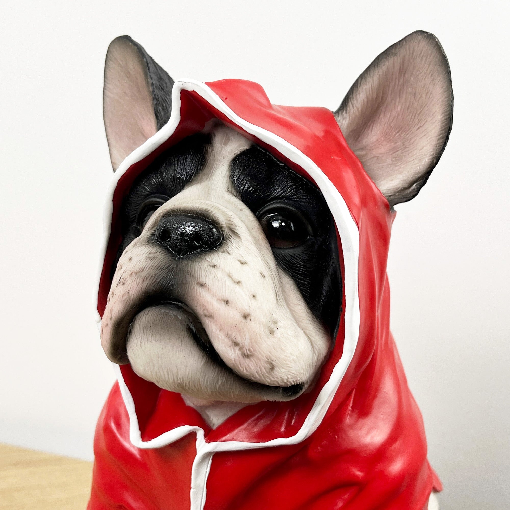 26.5cm Tall Red Boxer French Bulldog Ornament - Resin