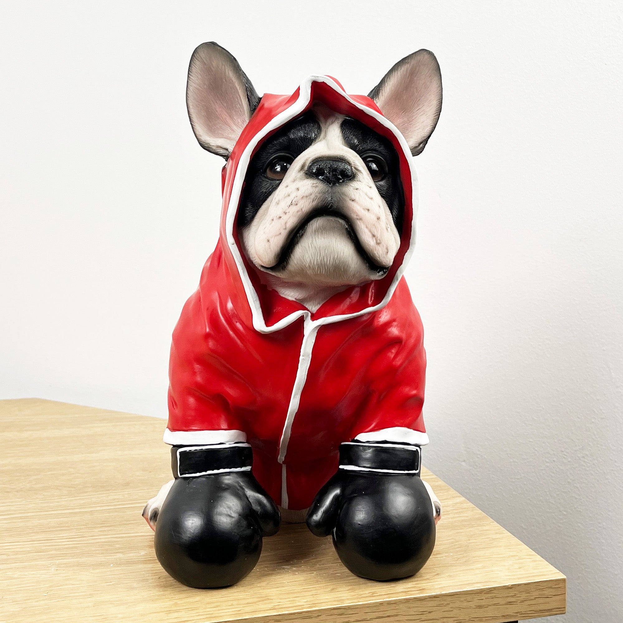 26.5cm Tall Red Boxer French Bulldog Ornament - Resin