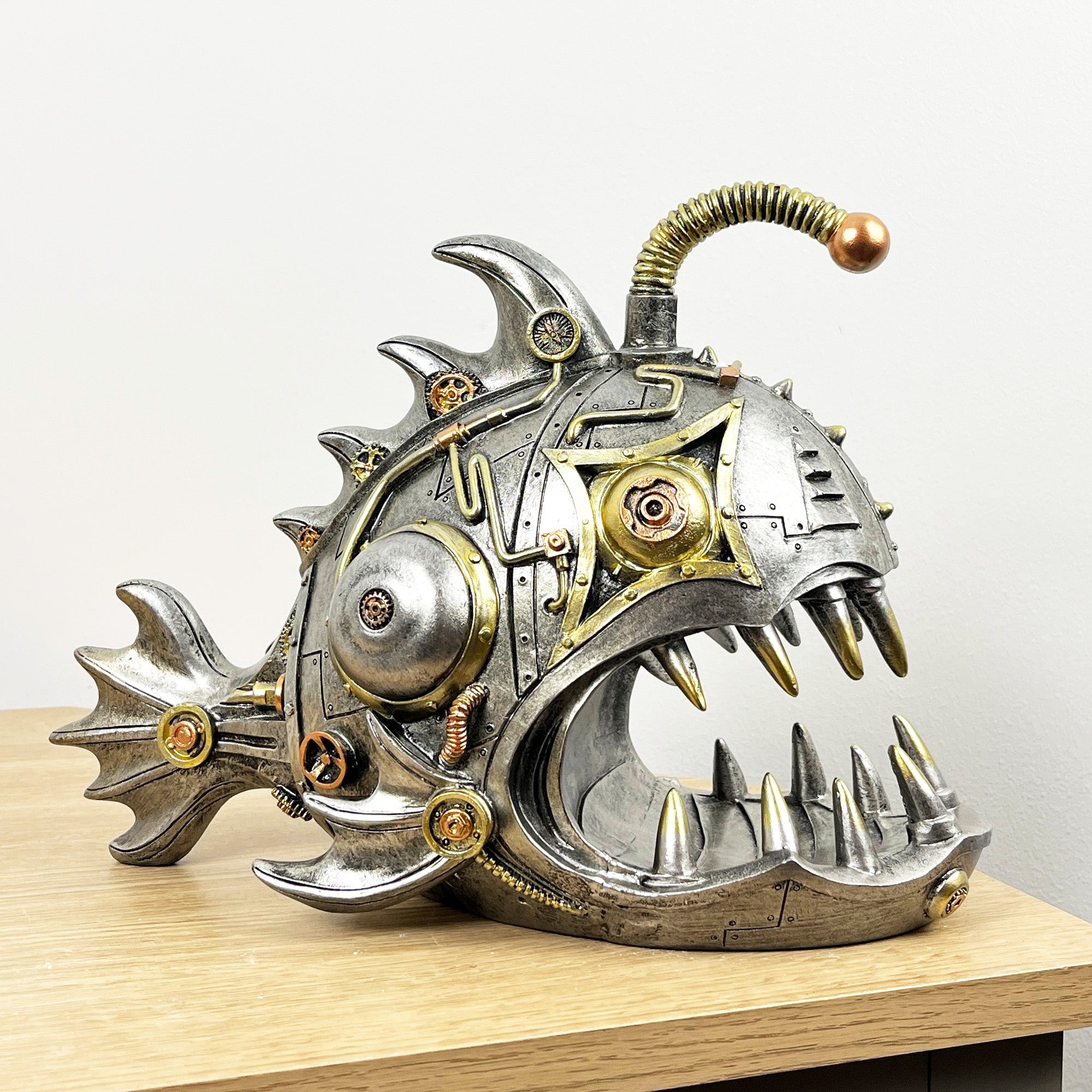 30cm Large Steampunk Fish Ornament - Resin