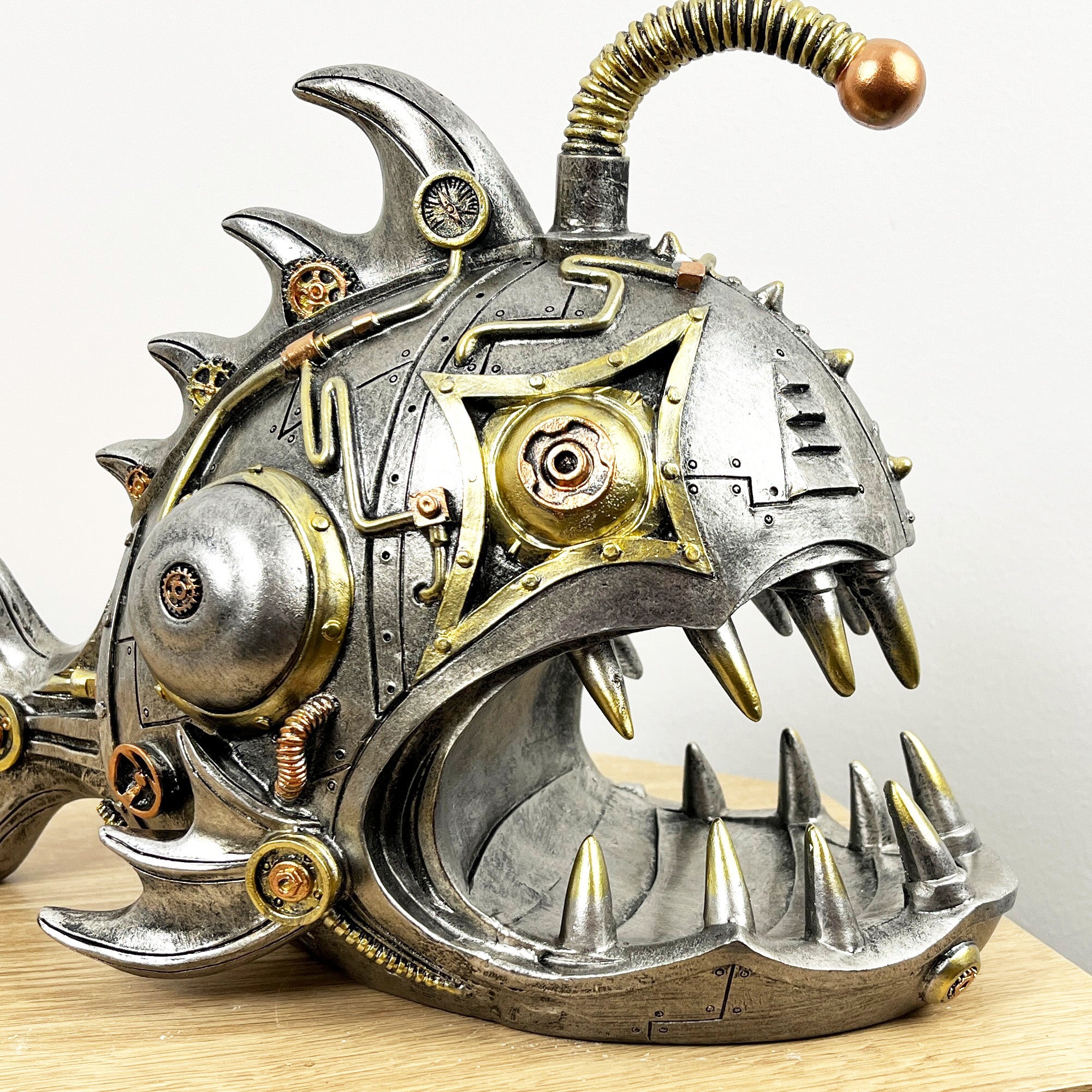 30cm Large Steampunk Fish Ornament - Resin
