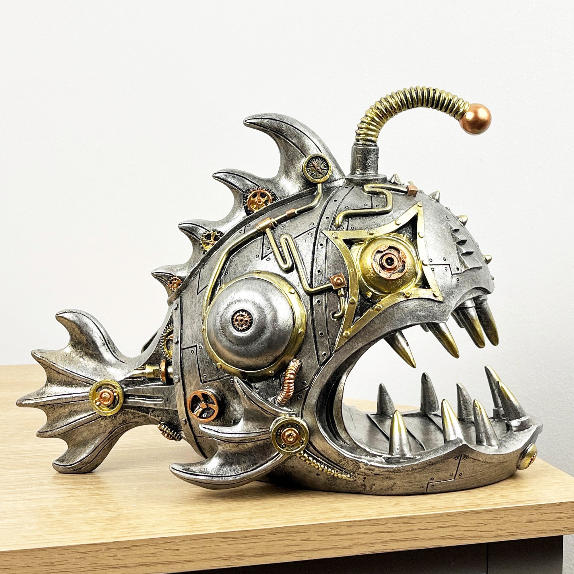30cm Large Steampunk Fish Ornament - Resin