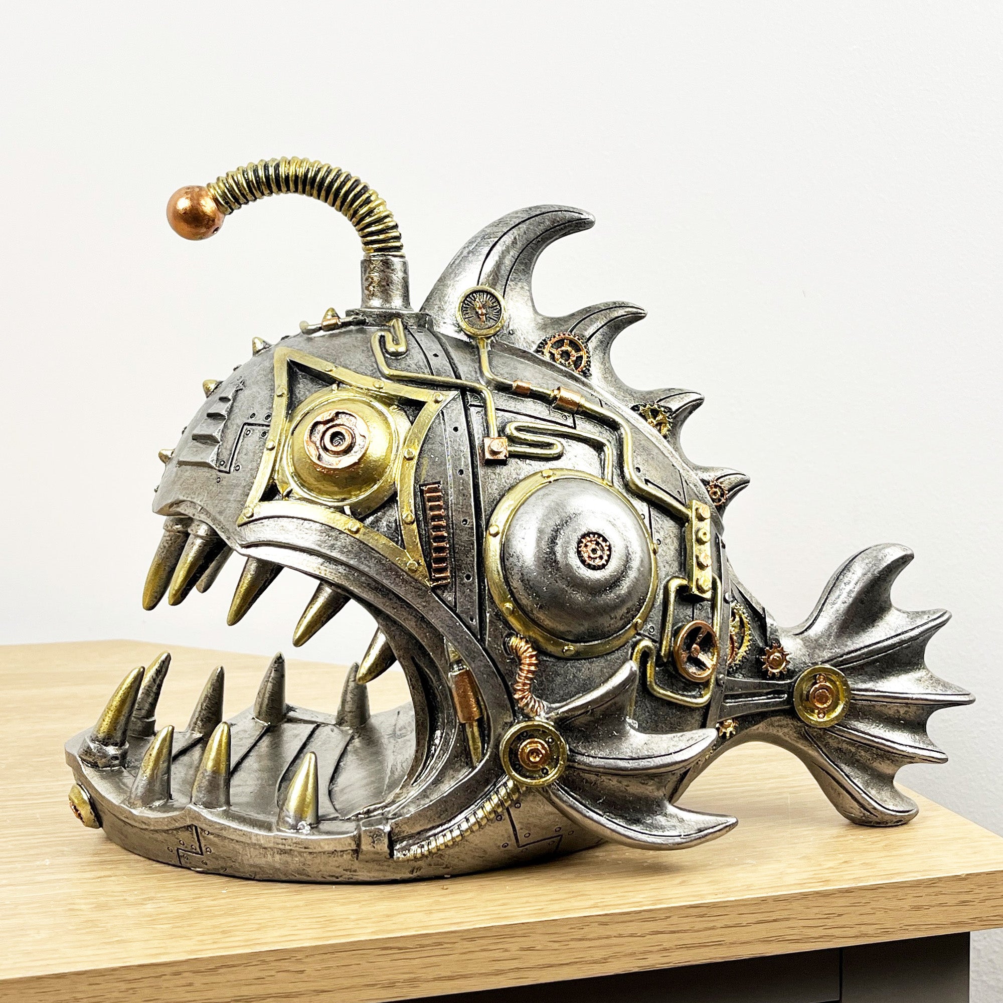 30cm Large Steampunk Fish Ornament - Resin