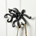 Grey Octopus Wall Hook / Key Rack - Aluminium