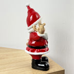 24.5cm Middle Finger Santa Gnome / Statue - Resin