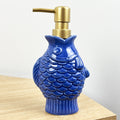 18cm Blue Fish Lotion Dispenser - Ceramic