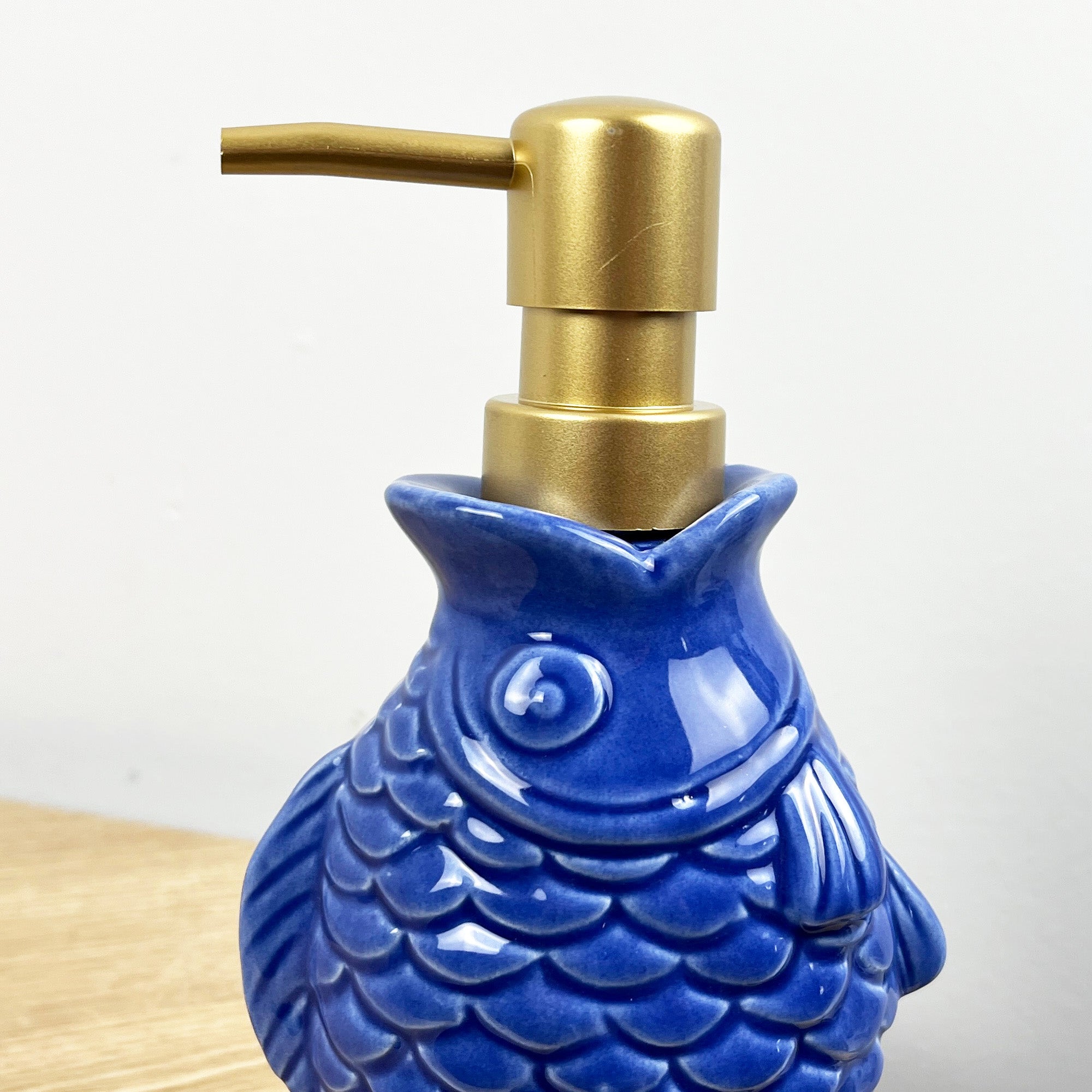 2 x Blue Fish Lotion Dispensers - Ceramic