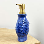 2 x Blue Fish Lotion Dispensers - Ceramic