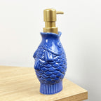 2 x Blue Fish Lotion Dispensers - Ceramic