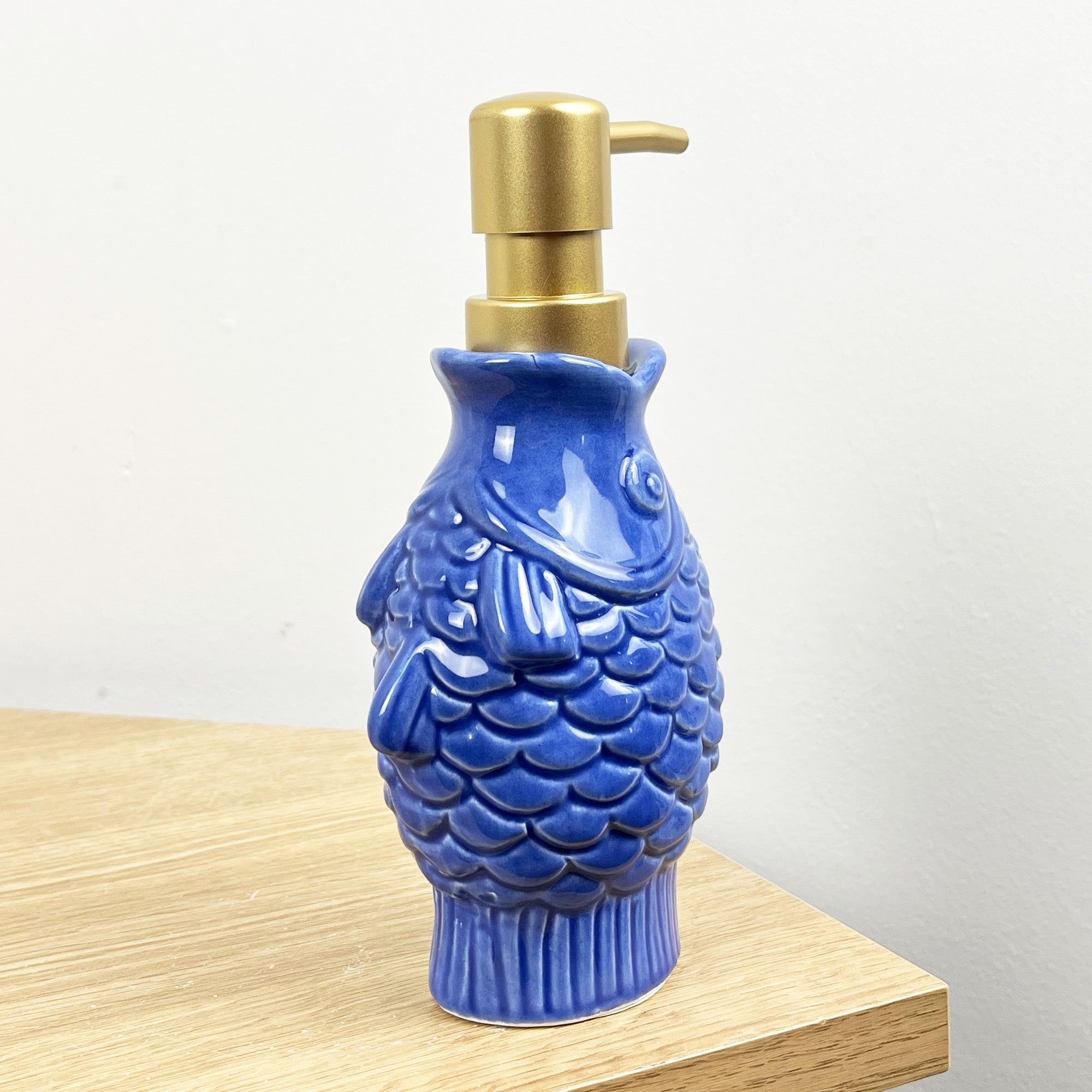 2 x Blue Fish Lotion Dispensers - Ceramic