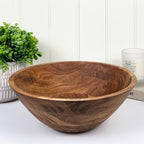 30cm Large Round Acacia Wood Decorative Bowl