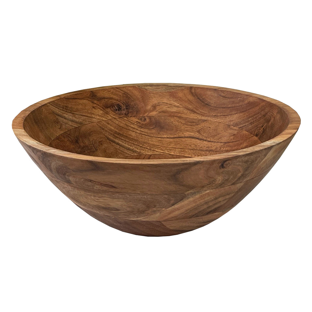 30cm Large Round Acacia Wood Decorative Bowl