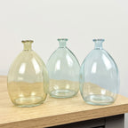 3 Piece Glass Bud Vase Set - Abstract Mix #1