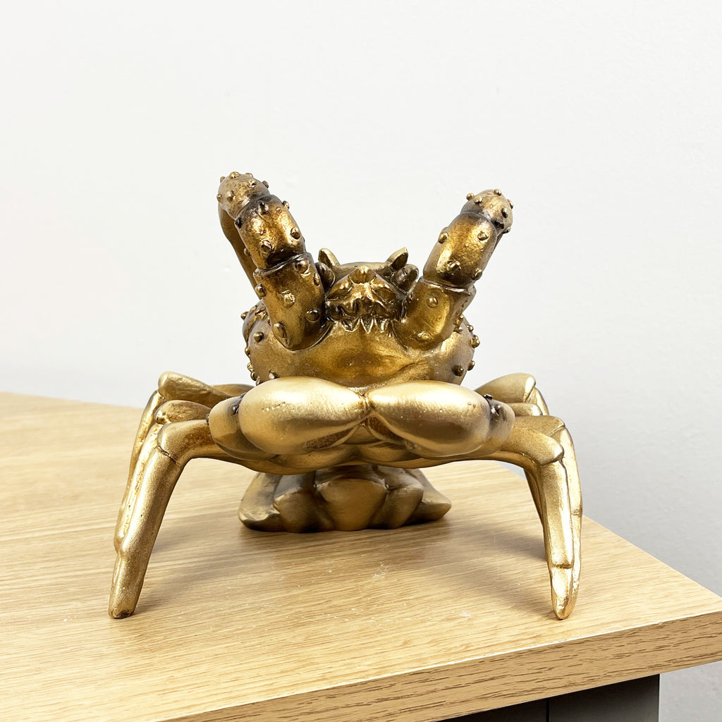 Gold Lobster Single Wine Bottle Holder for Table – Resin