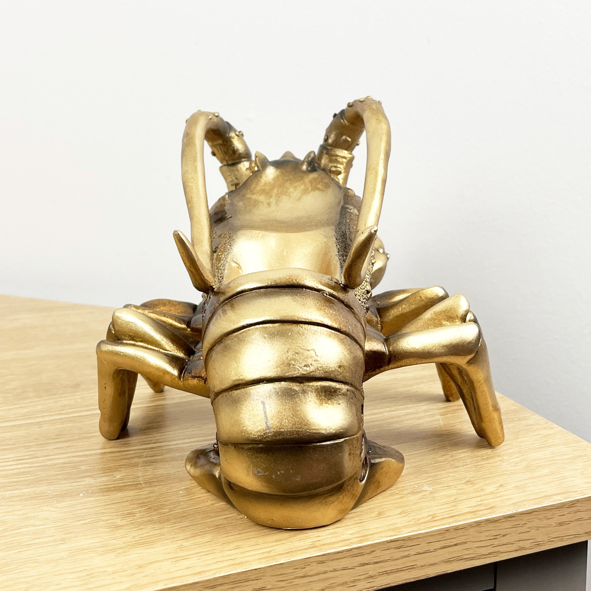 Gold Lobster Single Wine Bottle Holder for Table – Resin