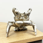 Silver Lobster Single Wine Bottle Holder for Table – Resin