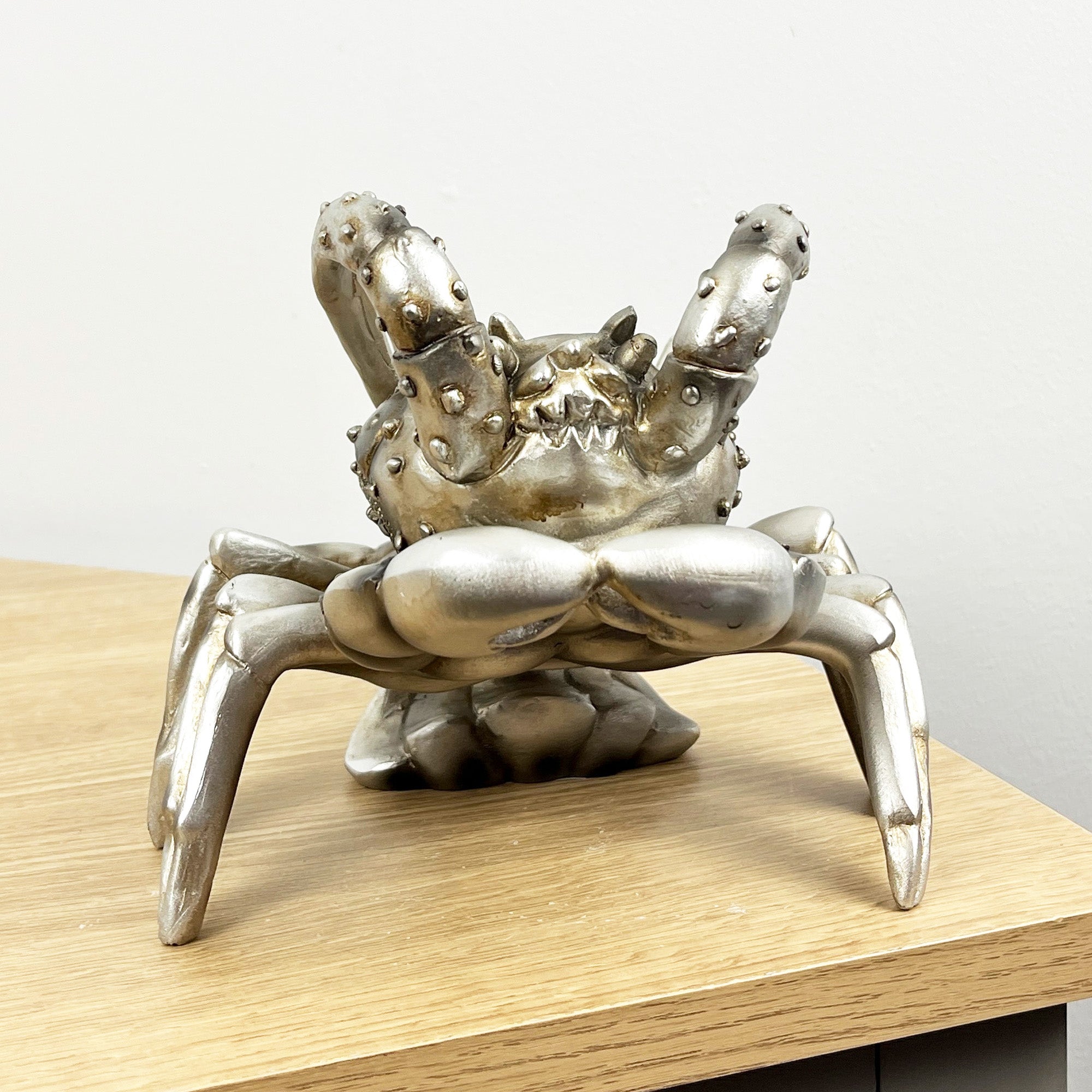 Silver Lobster Single Wine Bottle Holder for Table – Resin