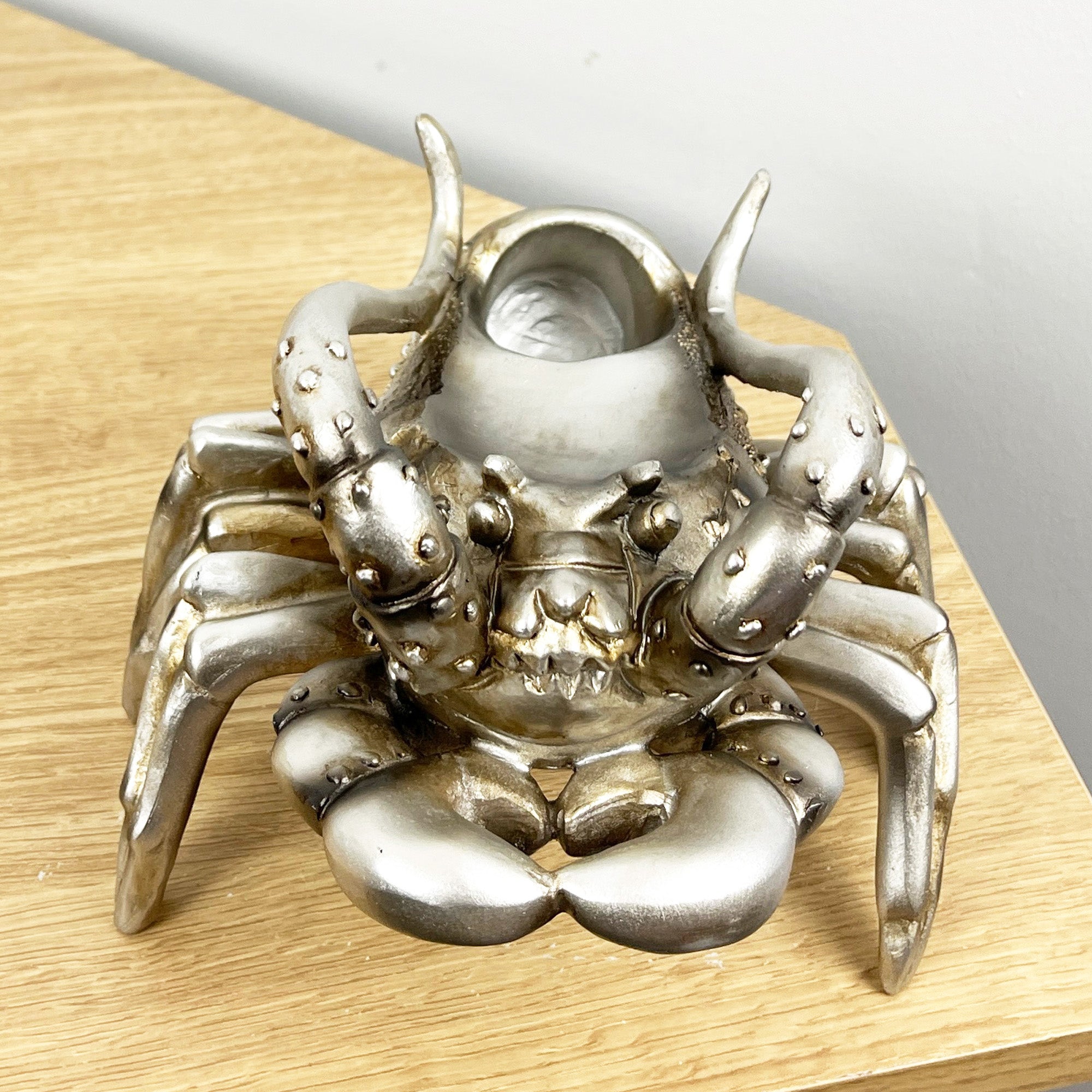 Silver Lobster Single Wine Bottle Holder for Table – Resin