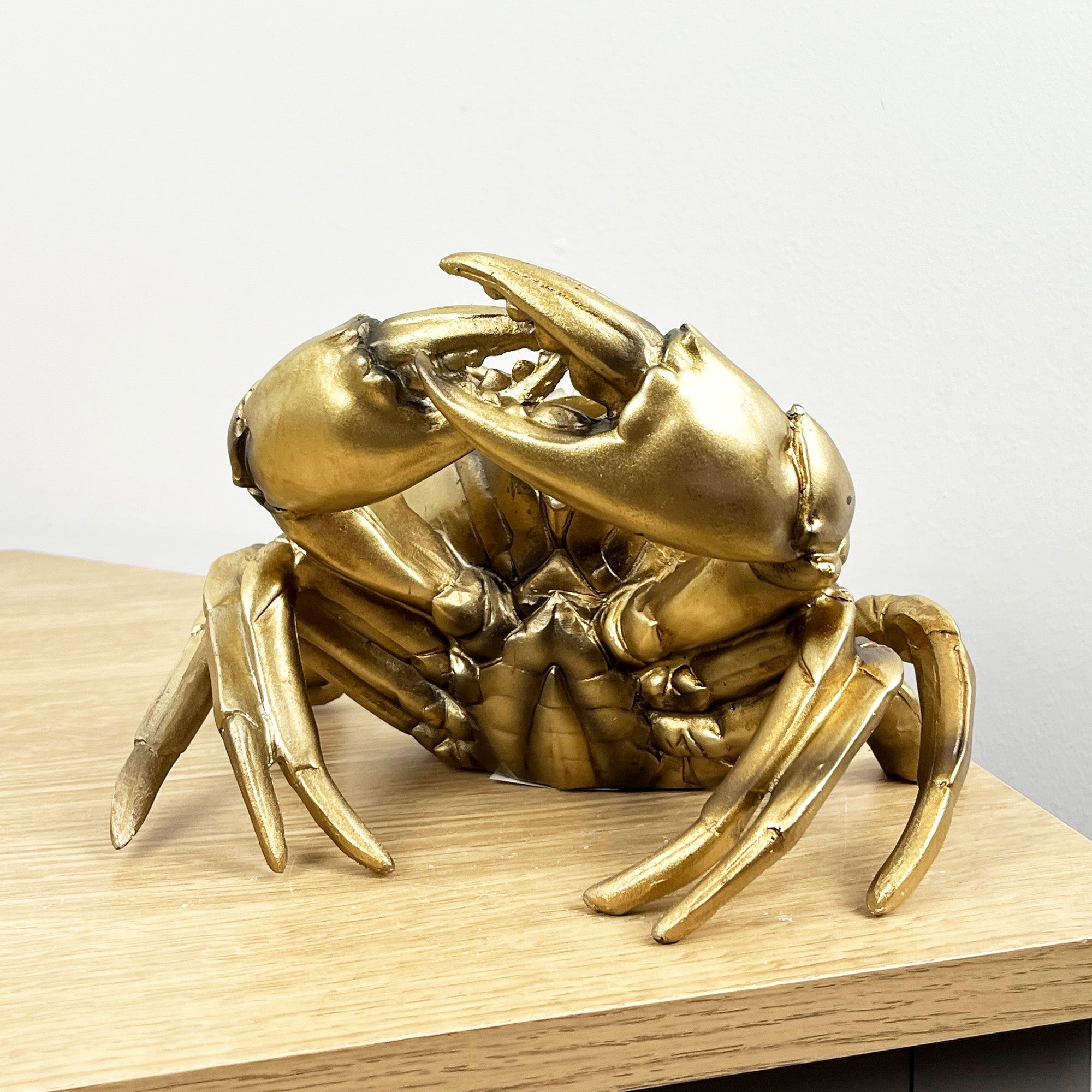 Gold Crab Single Wine Bottle Holder for Table – Resin