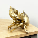 Gold Crab Single Wine Bottle Holder for Table – Resin