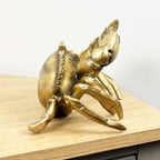 Gold Crab Single Wine Bottle Holder for Table – Resin