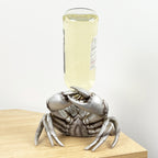 Silver Crab Single Wine Bottle Holder for Table – Resin