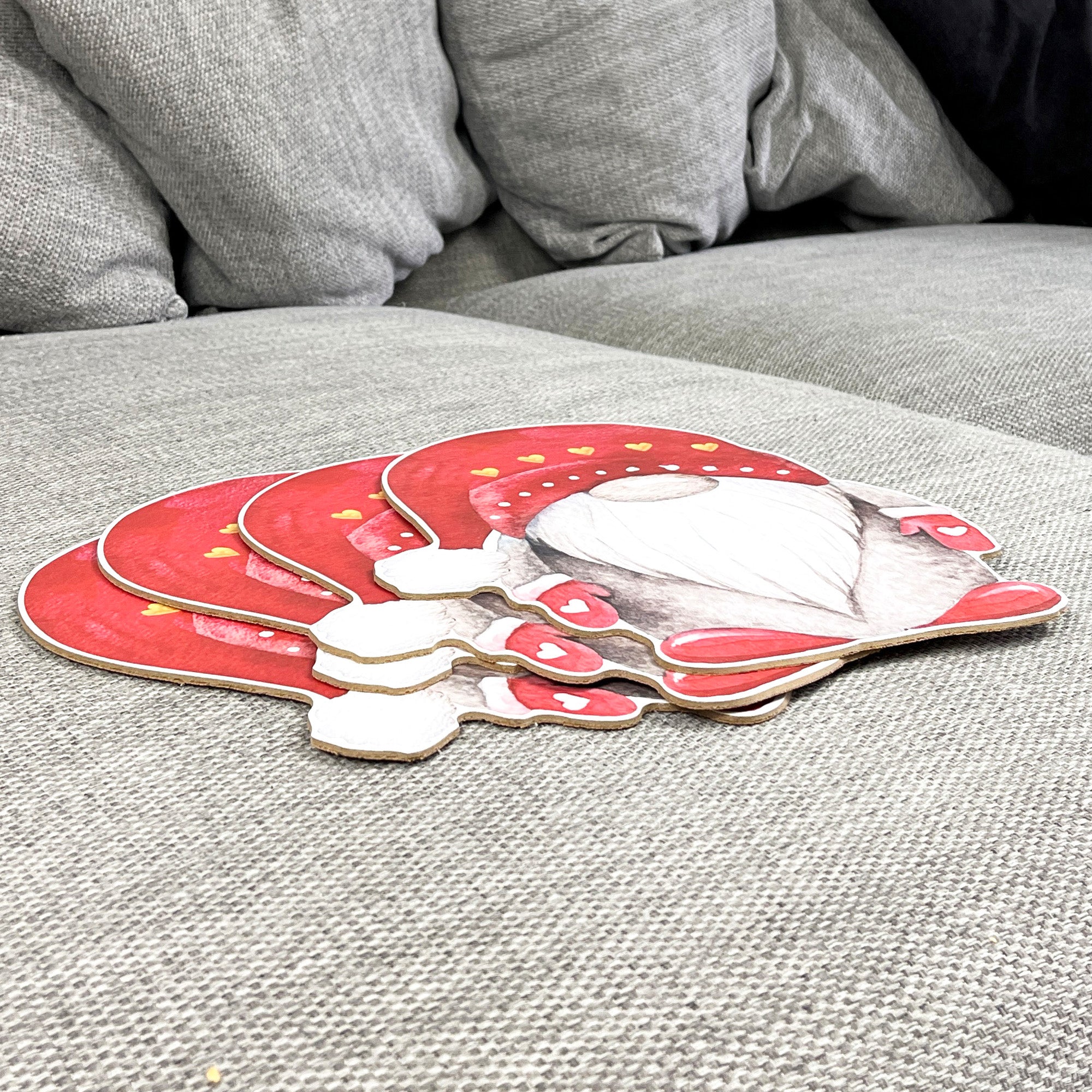 Set of 4 Christmas Gonk Placemats – Cork