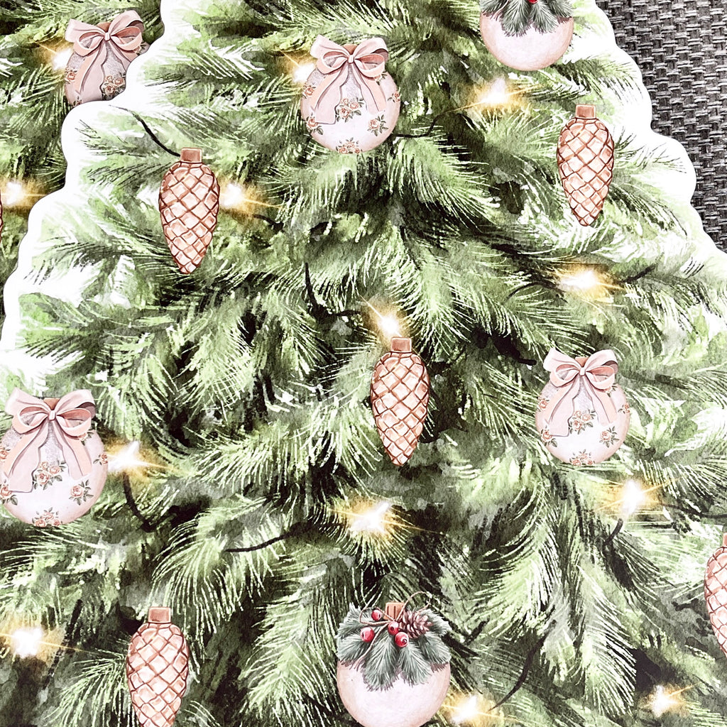 Set of 4 Christmas Tree Placemats – Cork