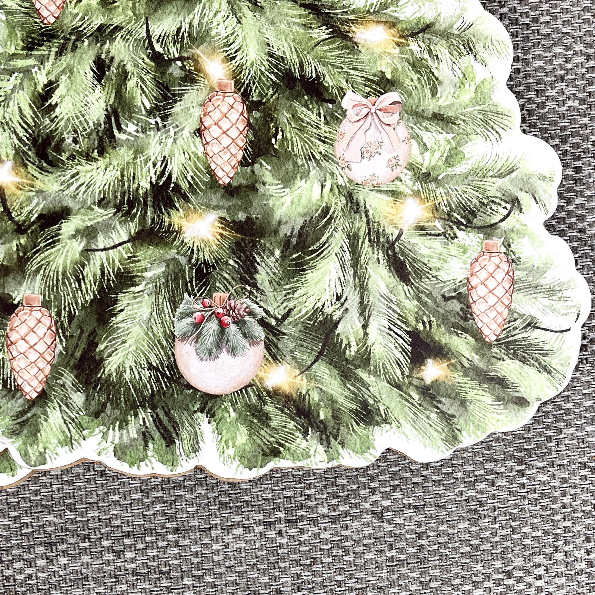 Set of 4 Christmas Tree Placemats – Cork