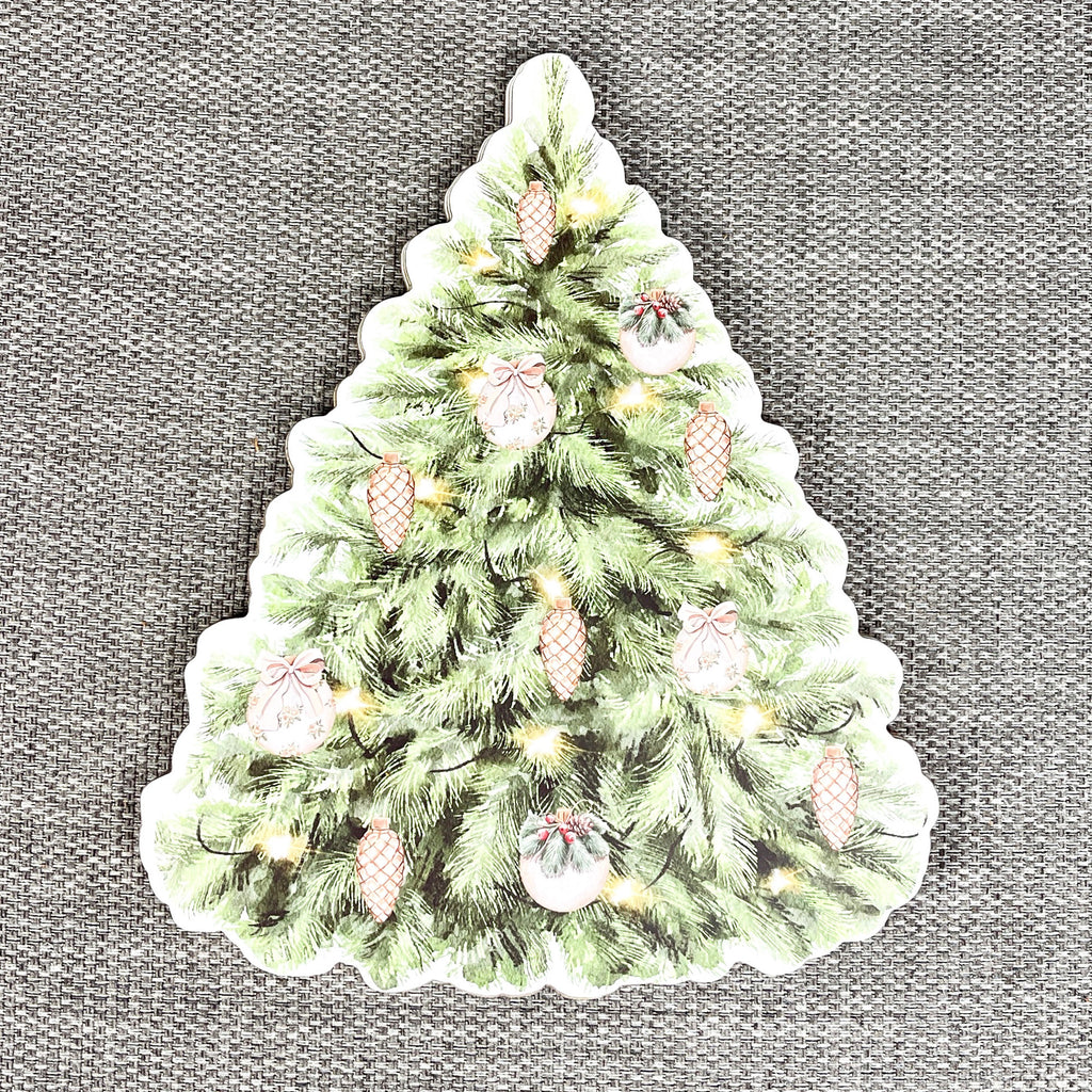 Set of 4 Christmas Tree Placemats – Cork