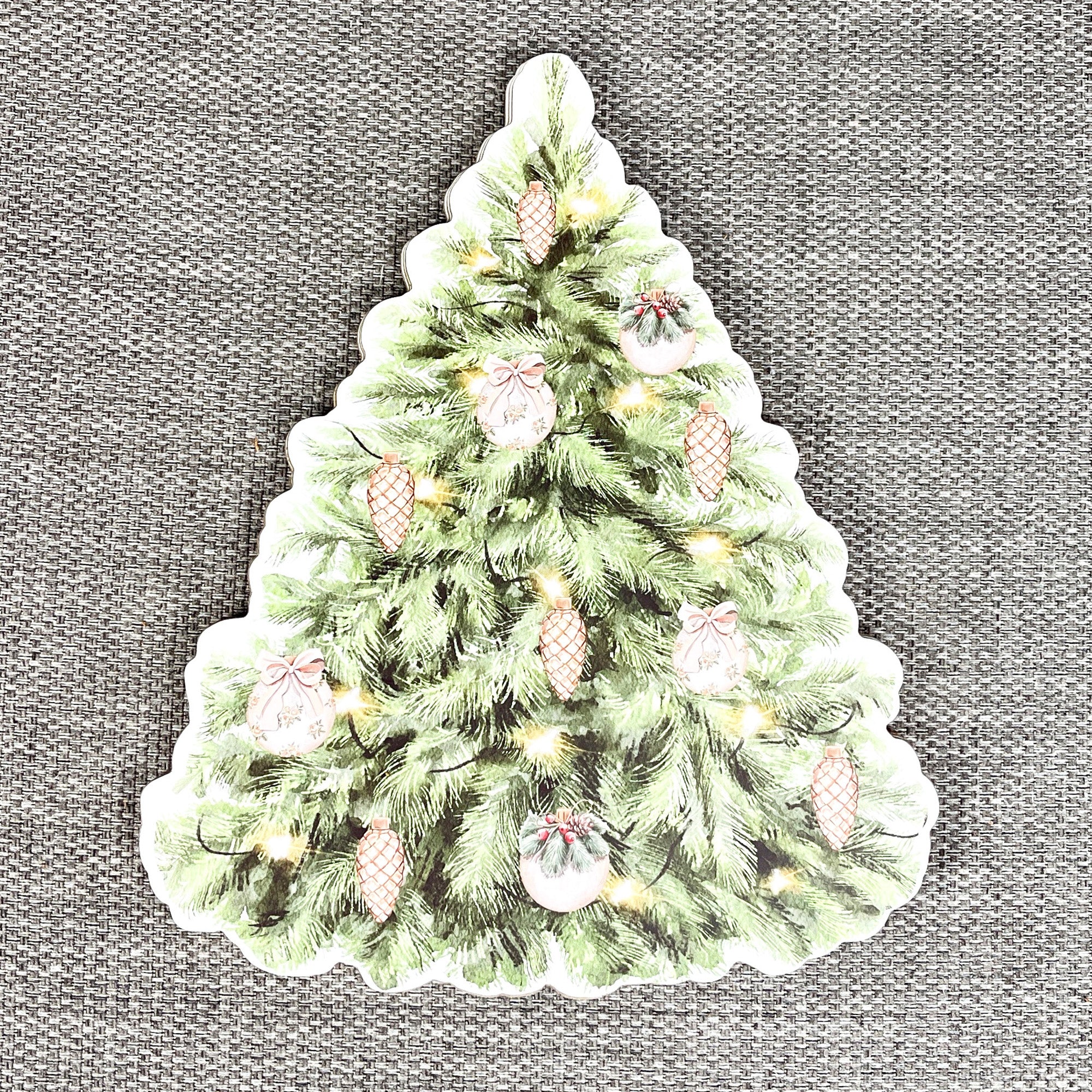 Set of 4 Christmas Tree Placemats – Cork
