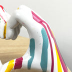 19cm x 11cm Paint Drip Heart Hands Ornament - Resin