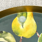 32cm Metal Decorative Tray - Apples & Pears Design
